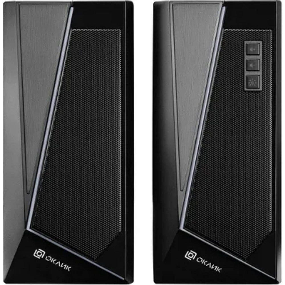 Мультимедийные колонки OKLICK OK-125, 2.0, 6 Вт, черные