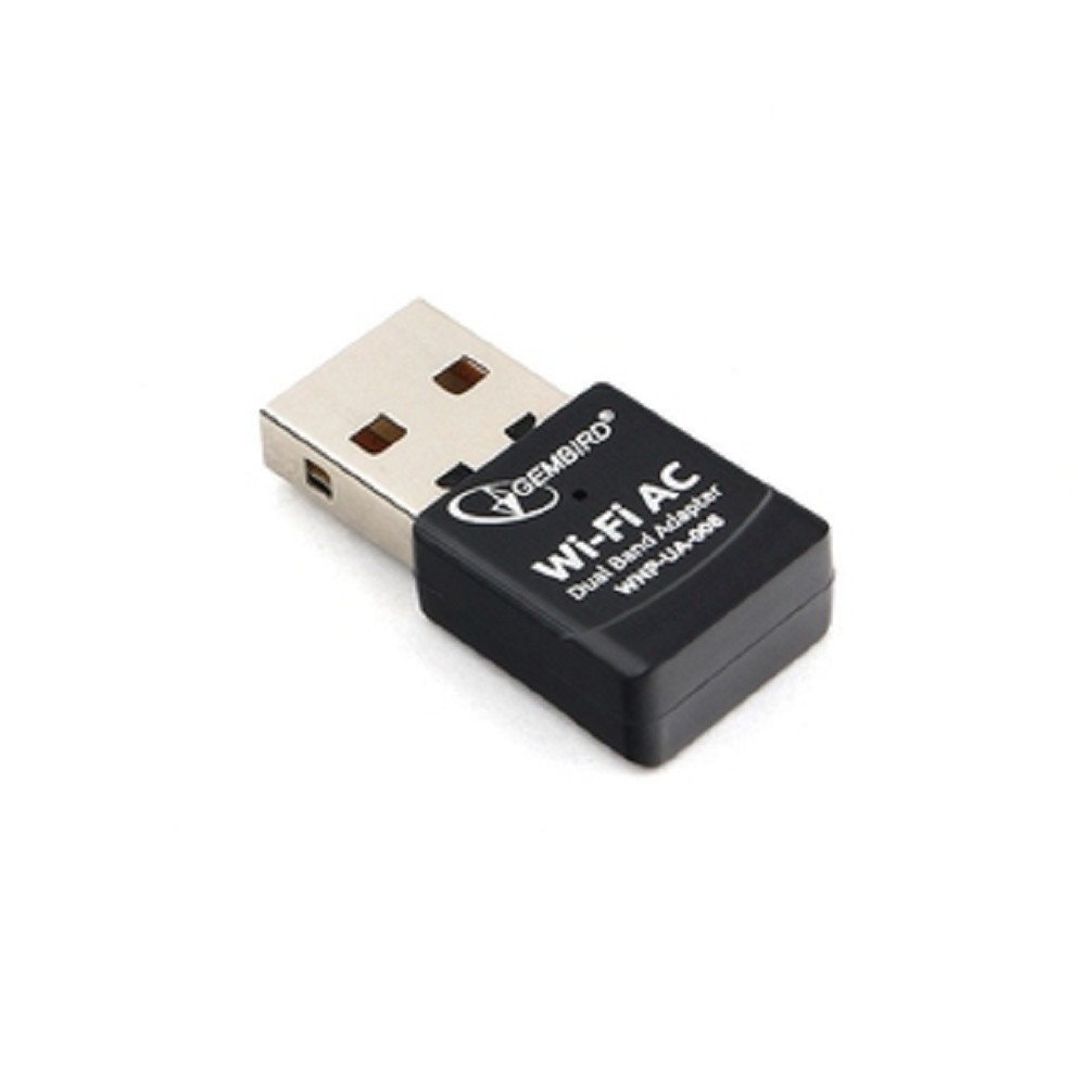 Сетевой адаптер Gembird WNP-UA-008, Wi-Fi AC600, USB 2.0, RTL8811CU