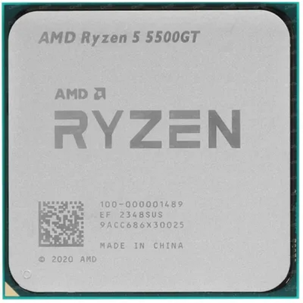 Процессор AMD 100-000001489, Ryzen 5 5500GT, 6 ядер/12 потоков, 3.6/4.4 ГГц, AM4