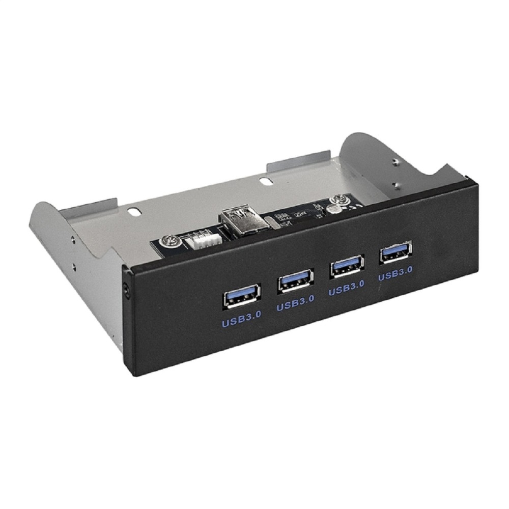 Планка USB Exegate EX289290RUS, 4×USB 3.0, 5.25"