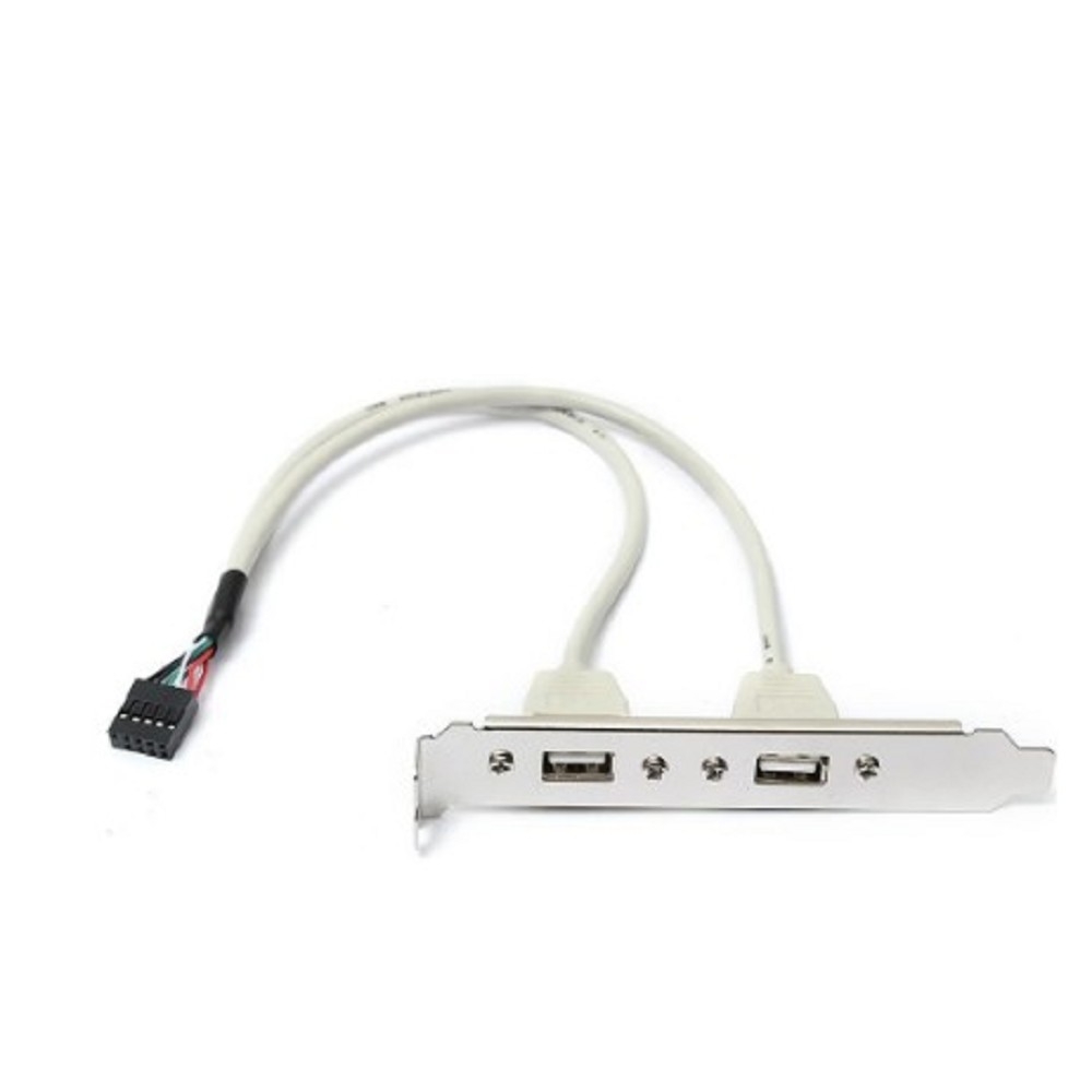 Планка портов ORIENT C086L30, 2×USB 2.0, 30см