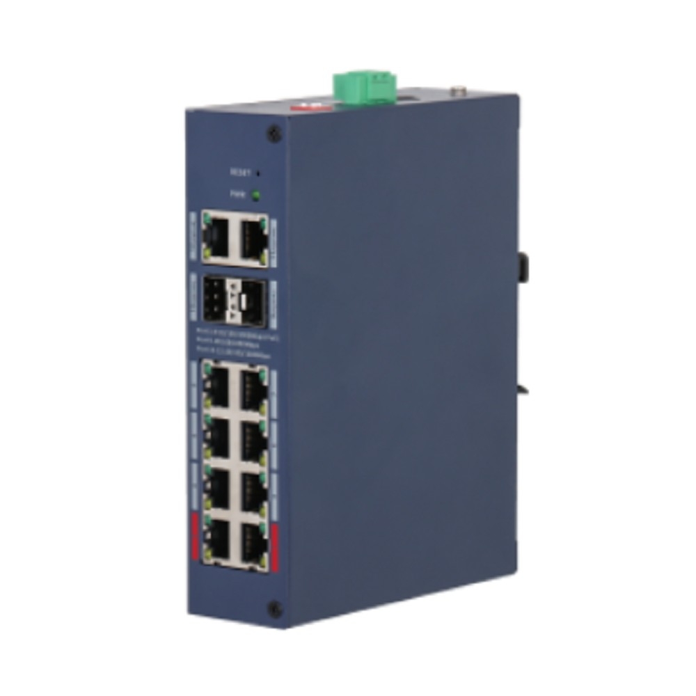 Коммутатор Dahua DH-CHS4212-8GT-110, 8×GbE PoE+, 2×SFP, 2×GbE uplink