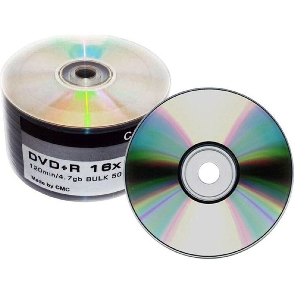 Диск CMC DVD+R, 4,7 ГБ, 16x, Bulk/50 шт