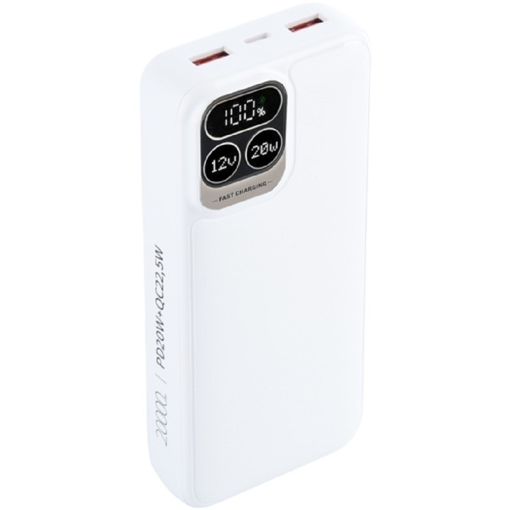 Powerbank Perfeo Atomic Age PF_E1475, 20000 мАч, PD+QC 3.0, Type-C, 2×USB