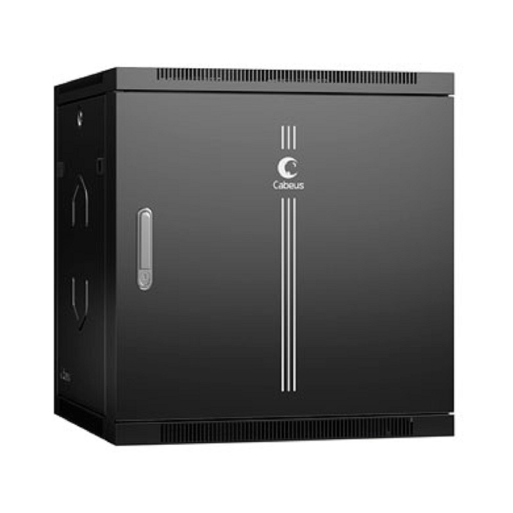 Шкаф настенный Cabeus SH-05F-12U60/45m-R-BK, 12U, 600×450мм, металл