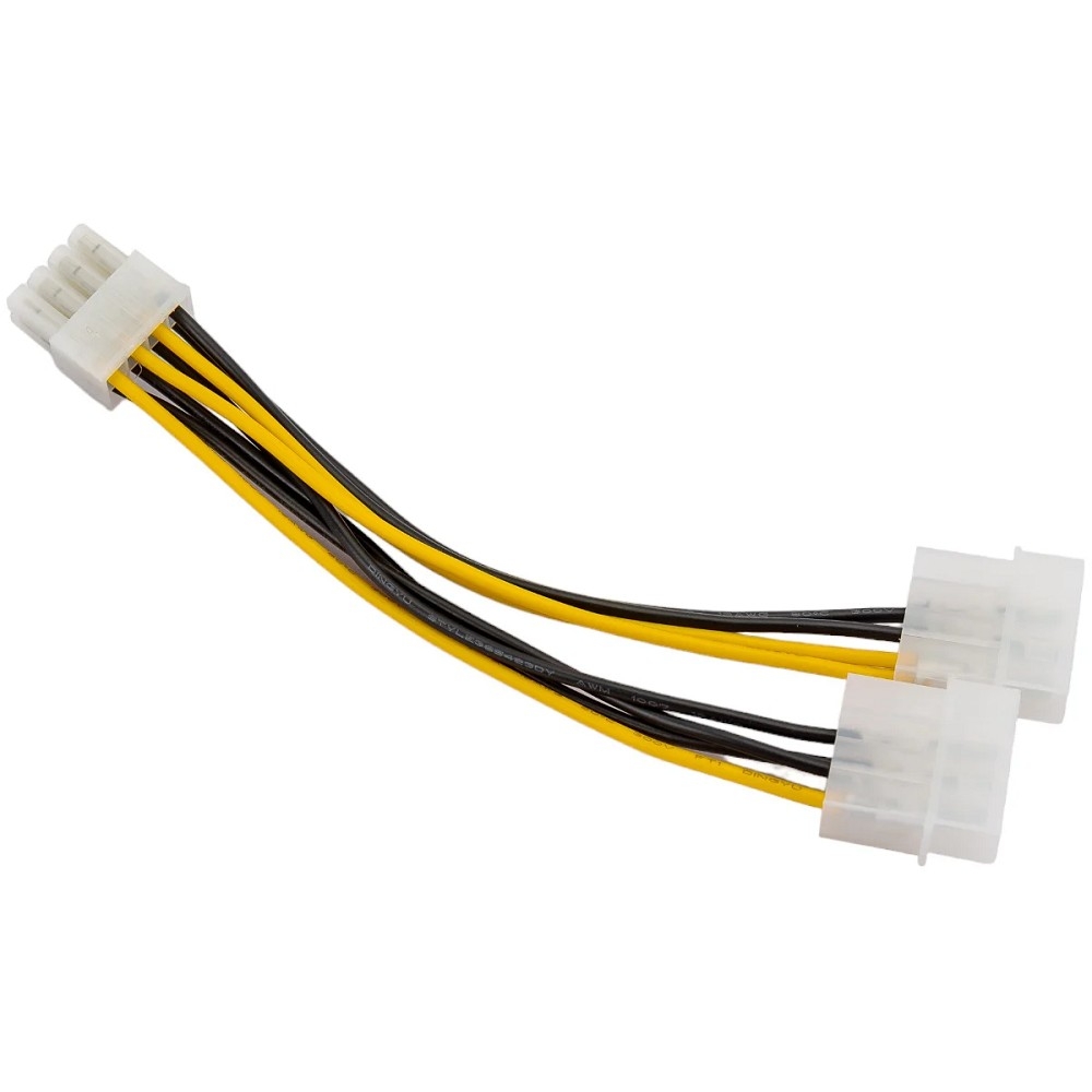 Разветвитель питания Gembird CC-PSU-81, 2×Molex → PCI-Express 8 pin (6+2)