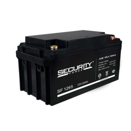 Аккумулятор Security Force SF 1265, 12V, 65Ah, AGM
