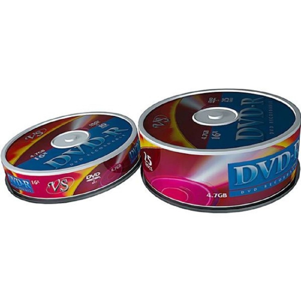 Диск DVD-R VS VSDVDRS1001, 4,7 ГБ, 16x, упаковка 10 шт