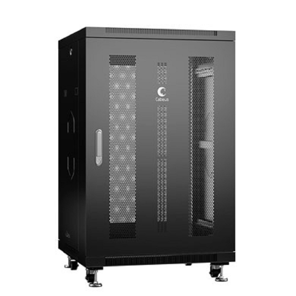 Шкаф напольный Cabeus ND-05C-18U60/60-BK, 18U, 19", 600x600x988 мм, черный