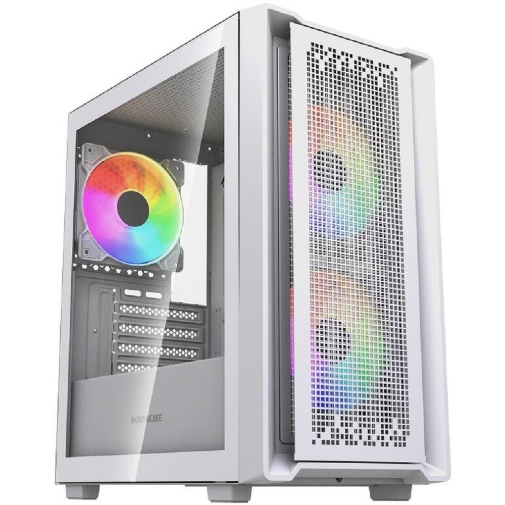 Корпус Powercase Mistral SM04 ARGB, mATX, Tempered Glass, 3×120 мм ARGB PWM