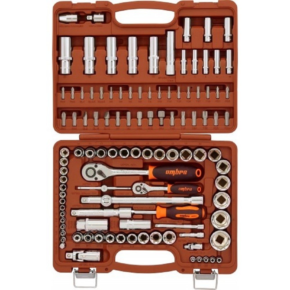 Набор инструмента Ombra OMT108S, 108 предметов, 1/4+3/8+1/2"