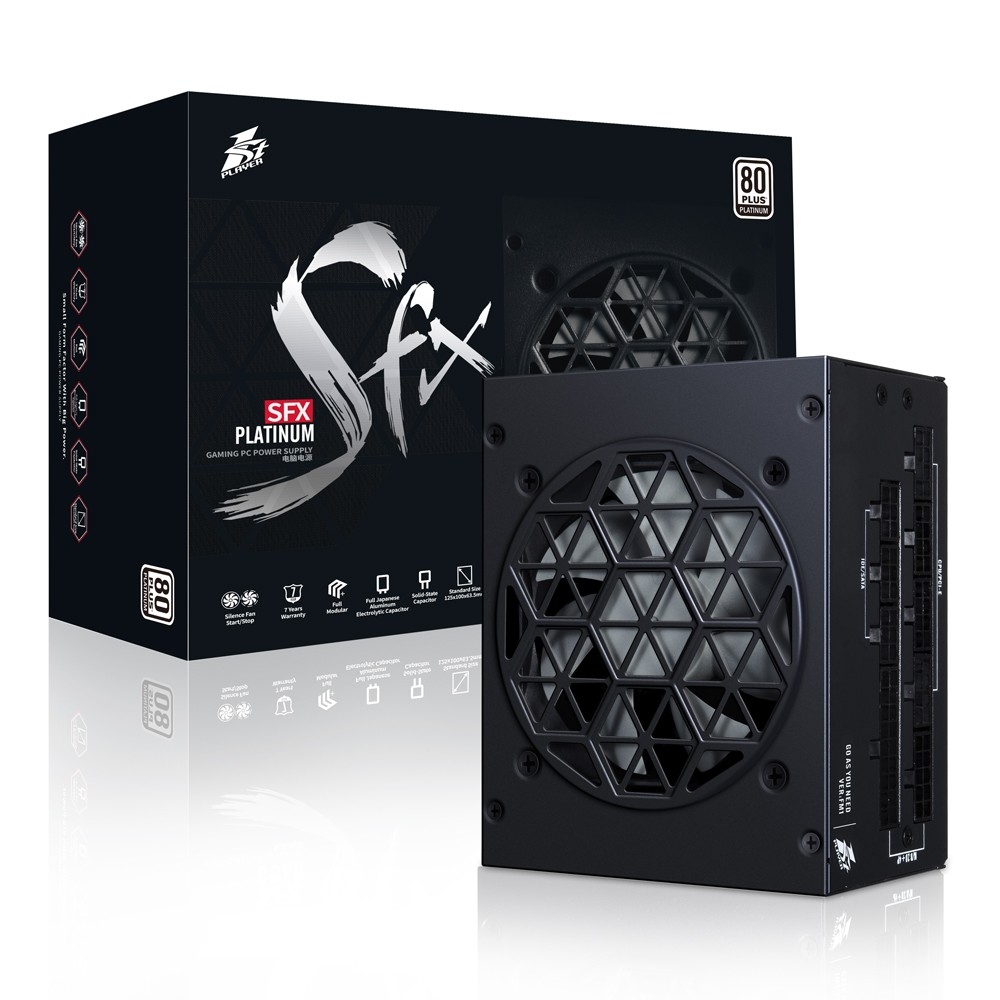 Блок питания 1STPLAYER PS-750SFX, SFX, 750 Вт, 80 PLUS Platinum, модульный