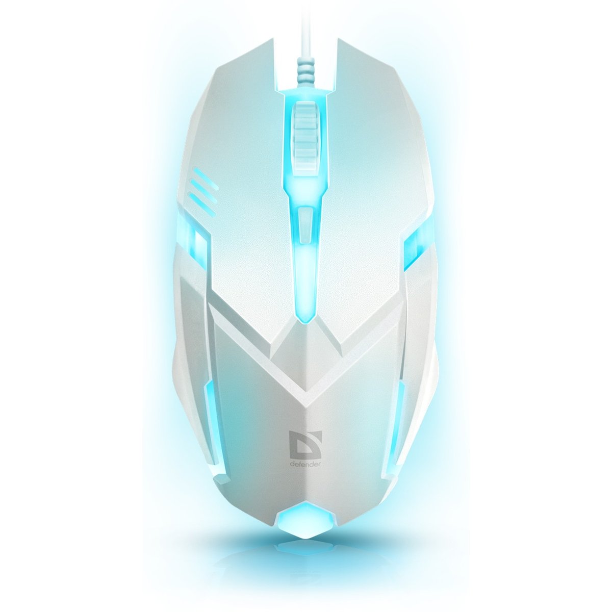 Мышь Defender Cyber MB-560L, проводная оптическая, USB, 1200 DPI, 3 кнопки, белая