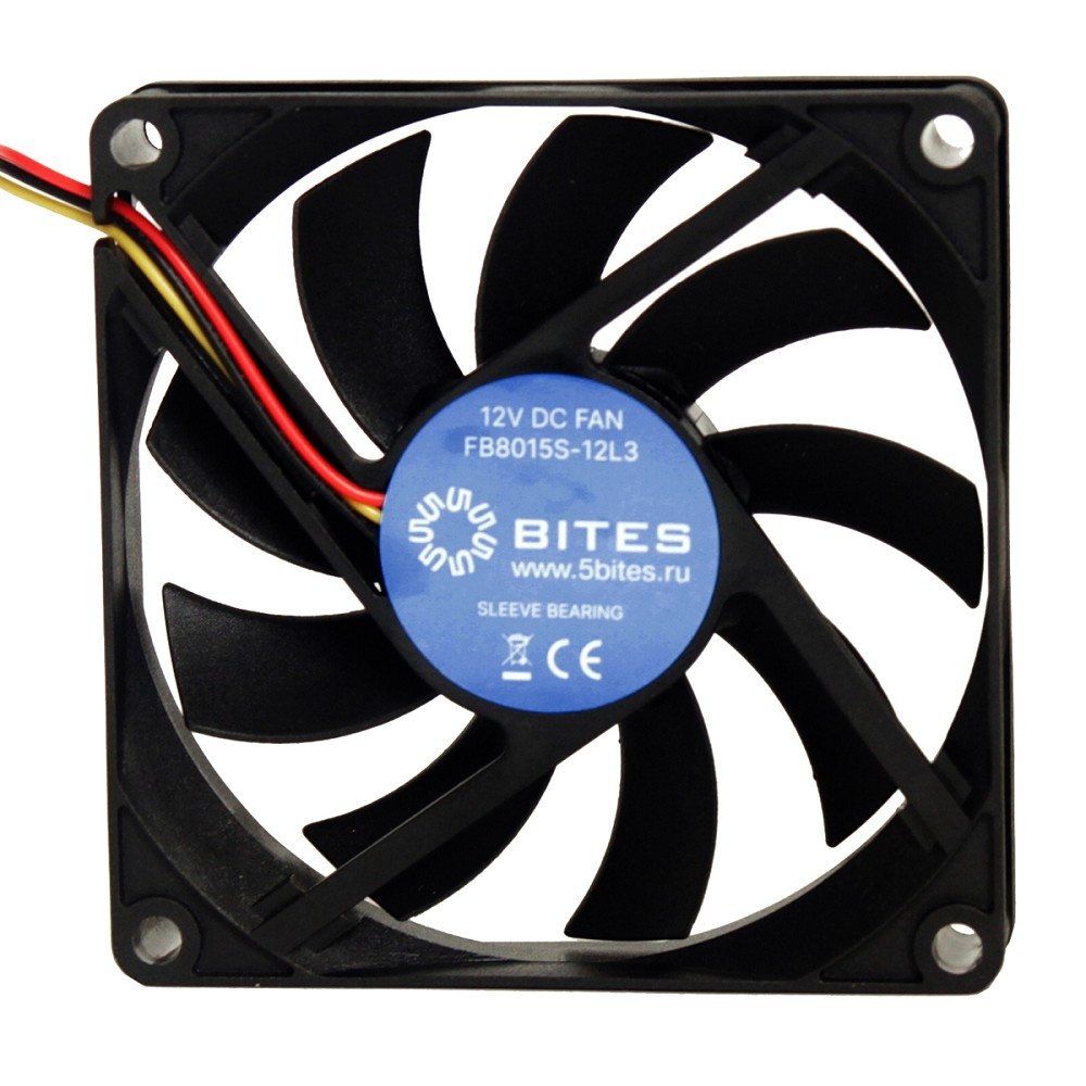 Вентилятор 5bites FB8015S-12L3, 80×80мм, 2000об/мин, 3-pin