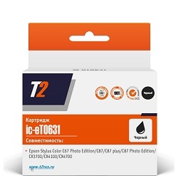 Картридж T2 IC-ET0631, черный, с чипом