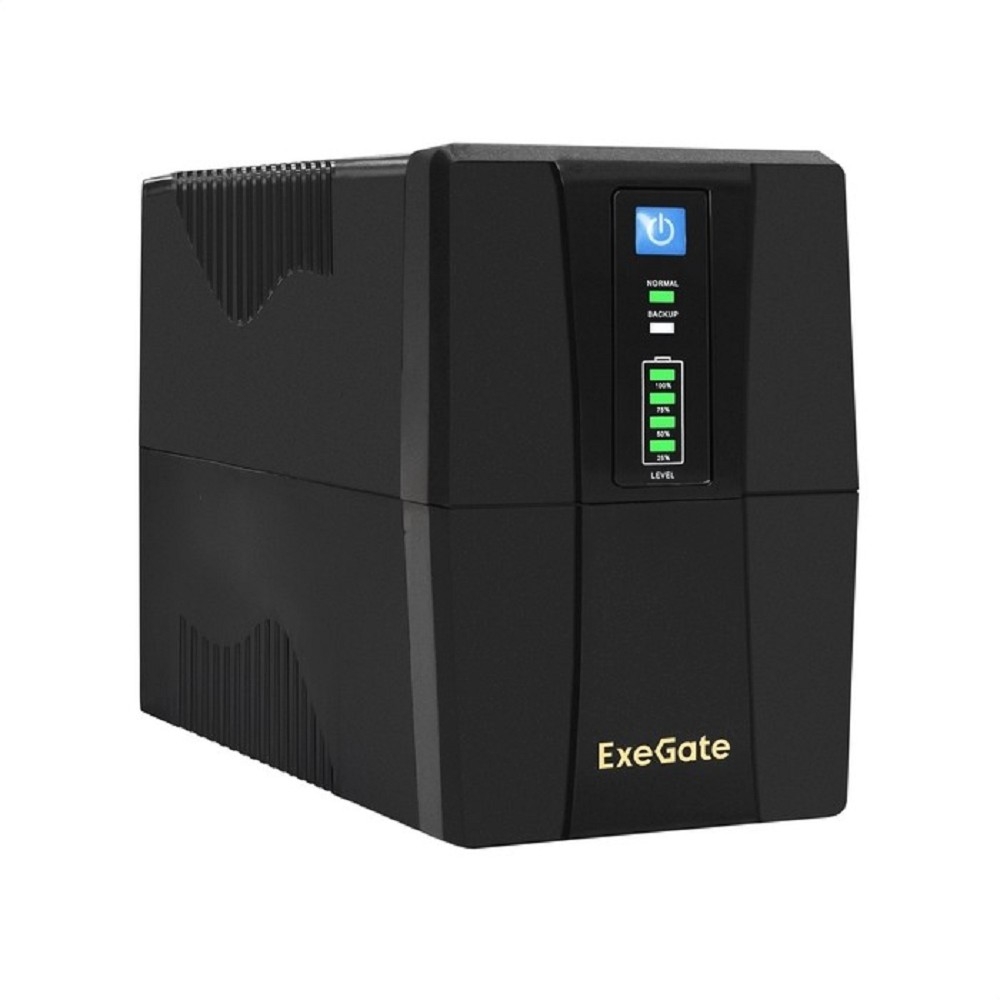 ИБП ExeGate EX292764RUS, 600ВА/360Вт, AVR, 2×Schuko, USB
