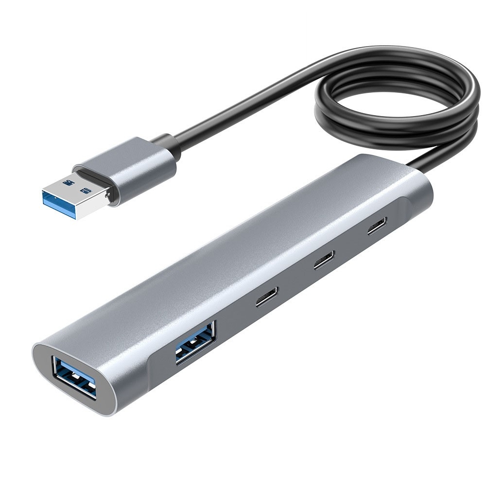 Разветвитель USB ORIENT CU-422A, USB 3.2 Gen1, 2×USB-A+1×USB-C
