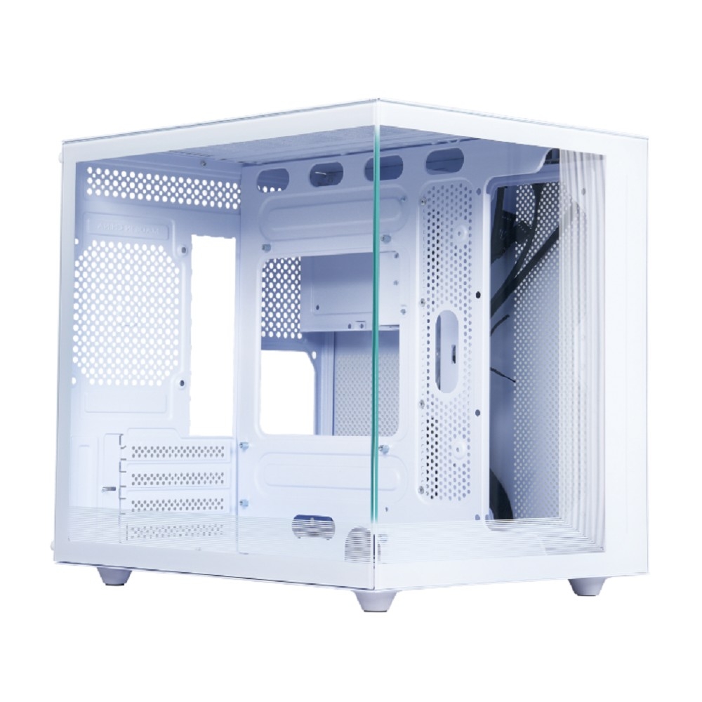 Корпус DEFENDER NovaCube 25102, Mini-Tower, Micro-ATX/Mini-ITX, без БП, белый