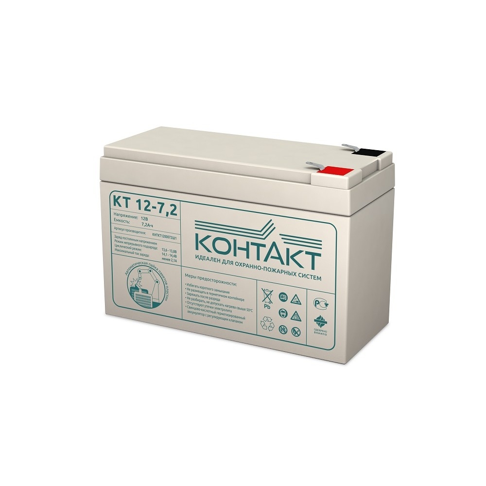 АКБ Контакт КТ 12-7,2, 12V/7,2Ah
