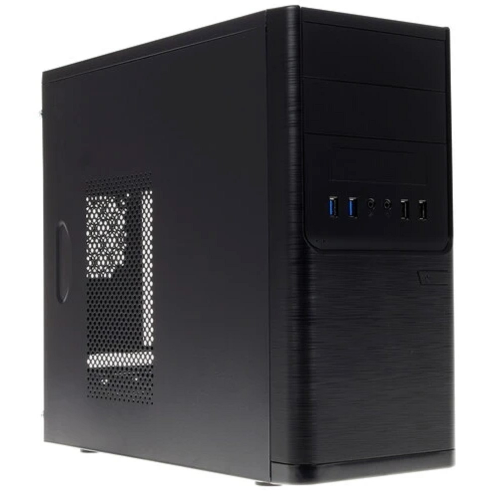 Корпус Powerman ES701BK, Mini Tower, mATX, БП 450 Вт, USB 3.0×2