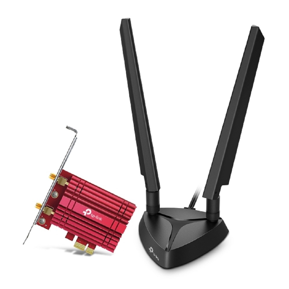 Сетевой адаптер TP-LINK Archer TXE75E, Wi-Fi 6E AXE5400, PCI Express, Bluetooth 5.2