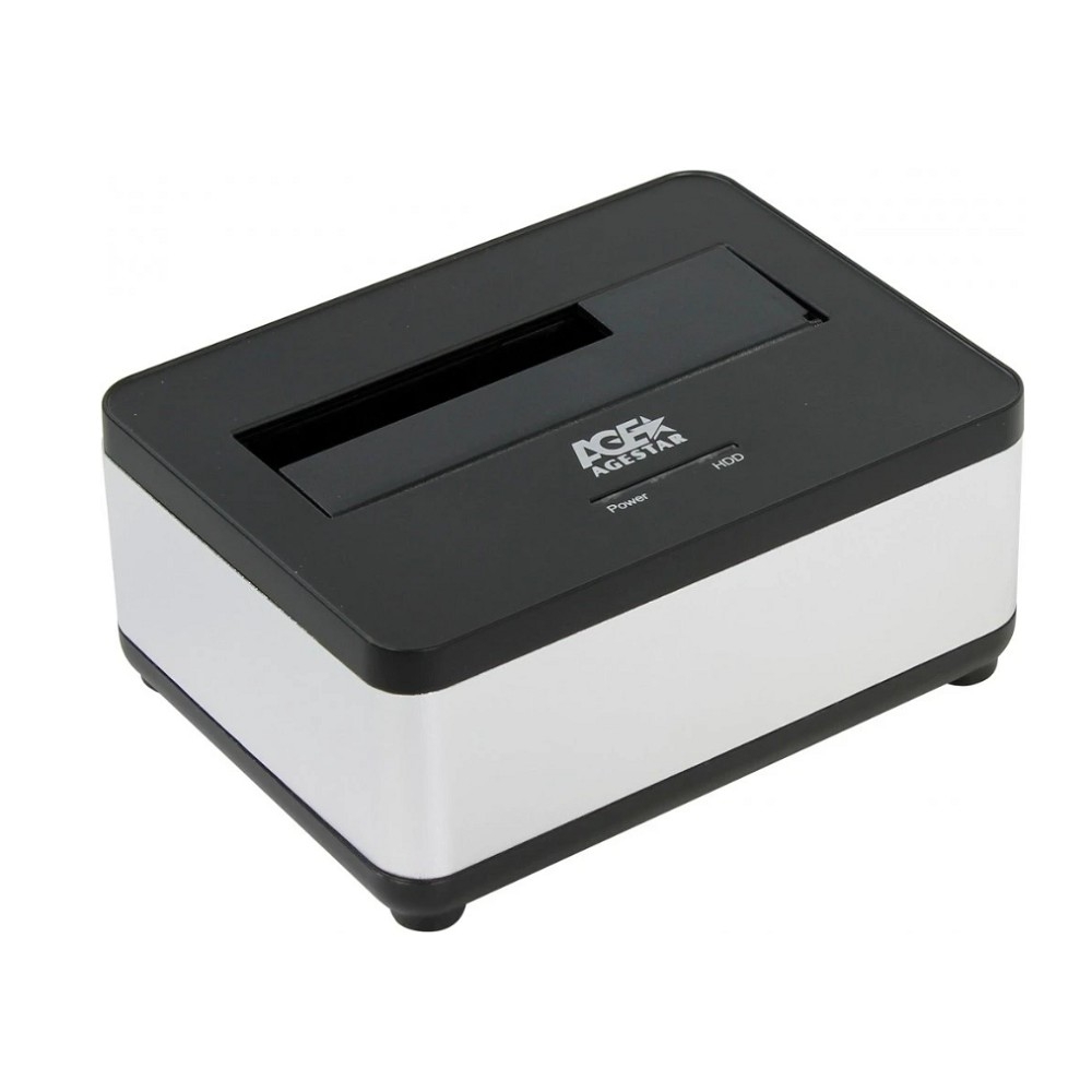 Внешний корпус HDD/SSD AgeStar 3UBT7 (SILVER), 3.5" и 2.5", SATA III, USB 3.0