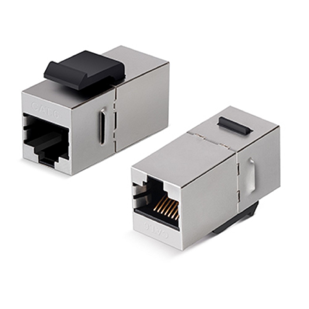 Адаптер Cabeus CA-KJ-8p8c-C6-SH, Keystone RJ45-RJ45, Cat.6, экранированный