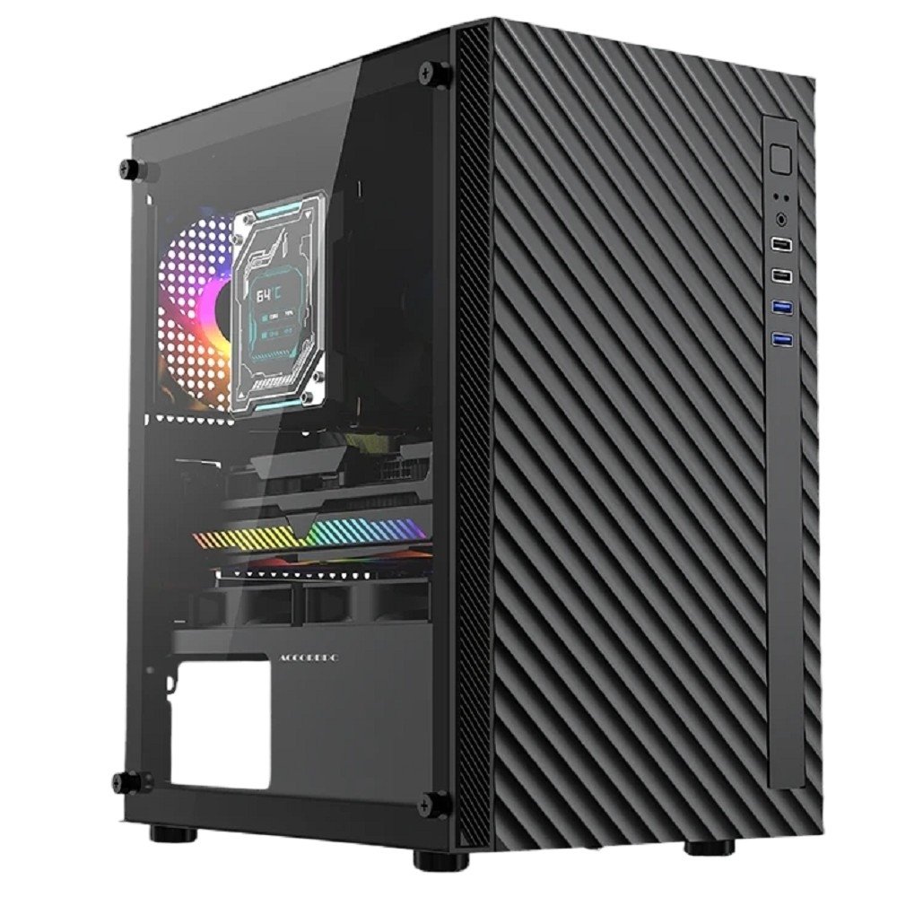 Корпус ACCORD ACC-508, Mini-Tower, mATX, без БП, чёрный