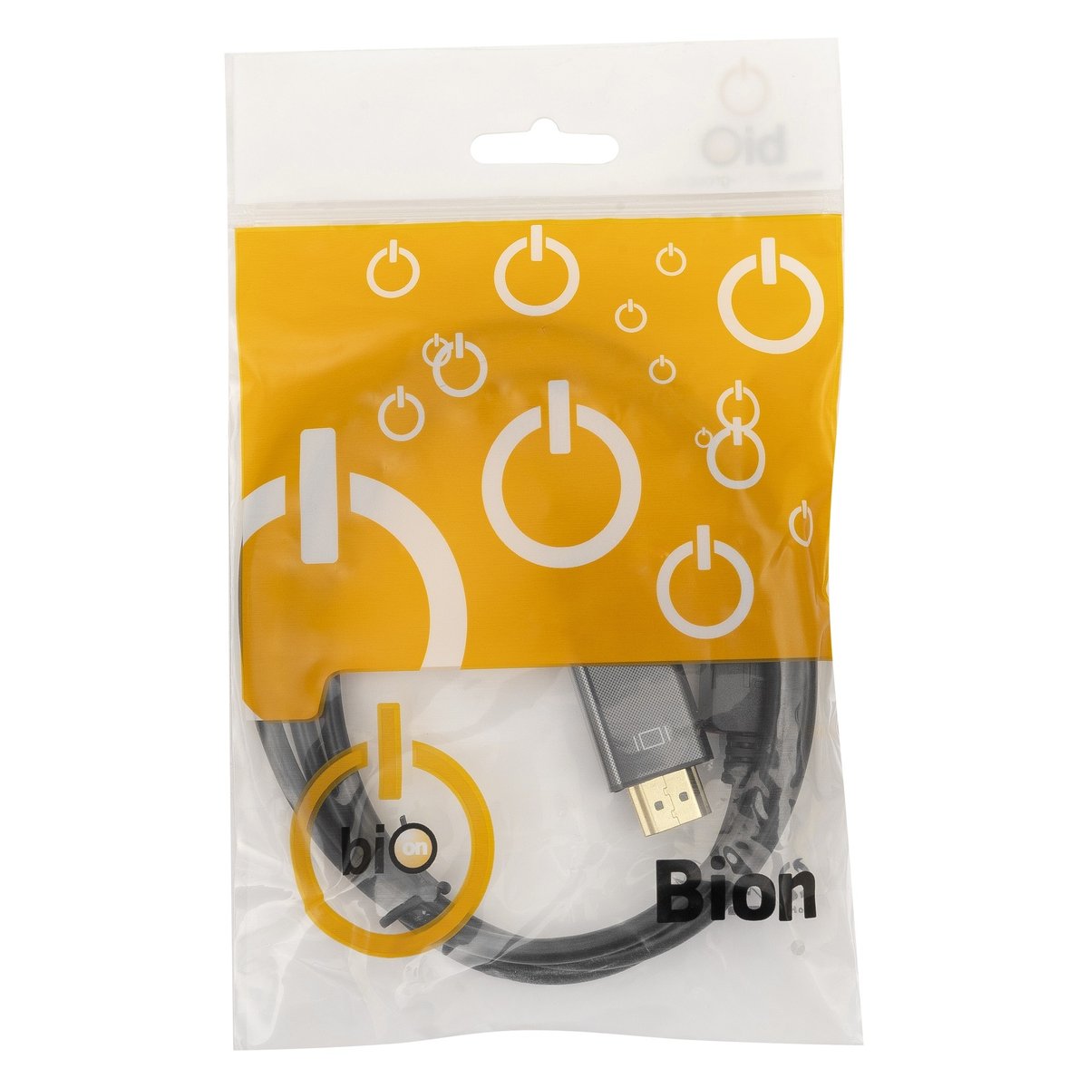 Кабель Bion BXP-CC-DP-HDMI-010, DisplayPort — HDMI, 1 м, 4K, черный