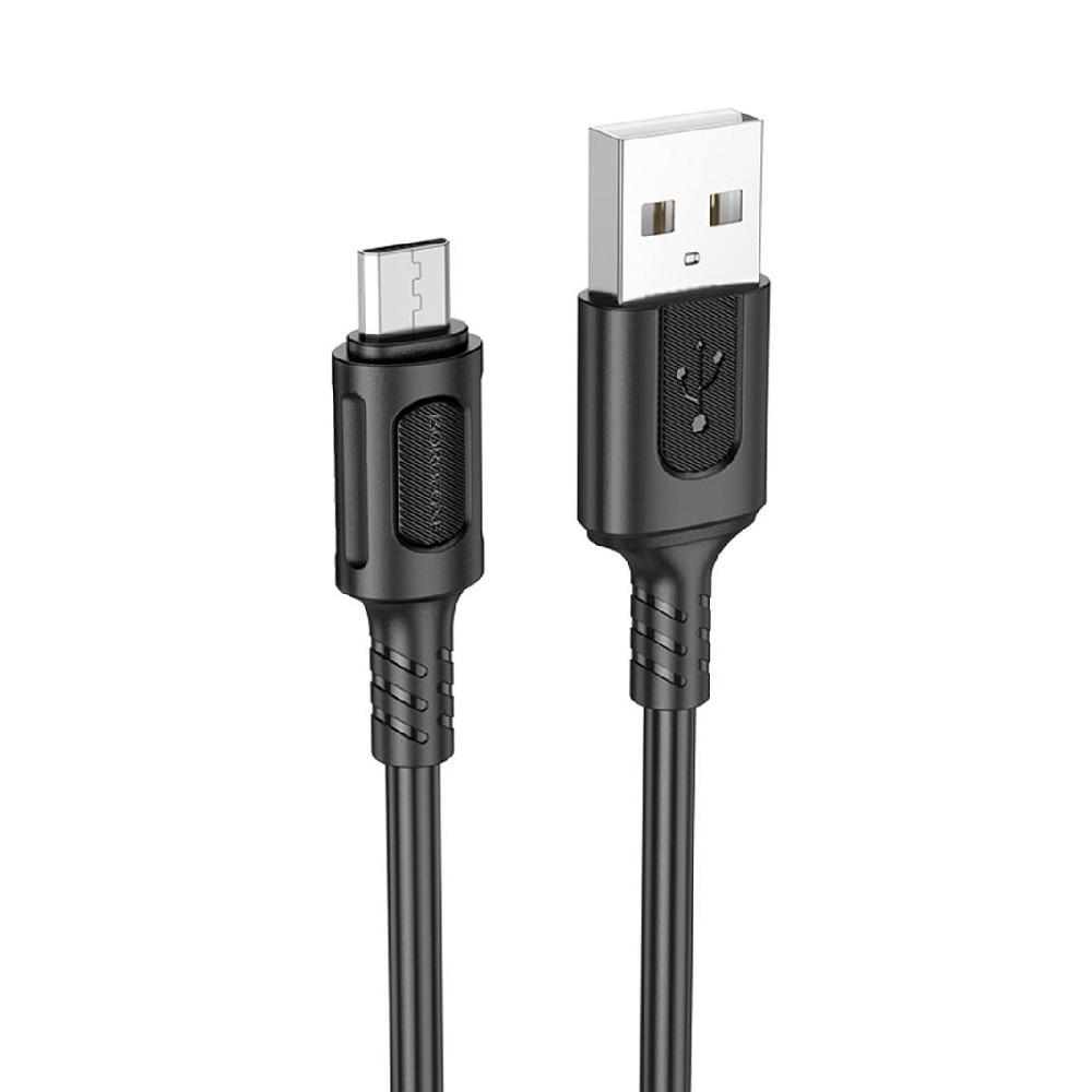 Кабель Borofone BX111m, USB-A — micro-USB, 1 м, 2.4 А, белый