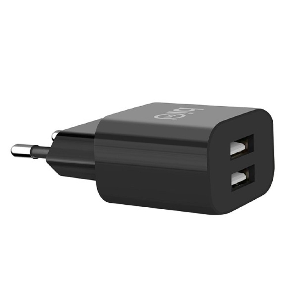 Зарядное устройство Bion BXP-ADP-2A-10B, 2×USB-A, 10Вт, черный