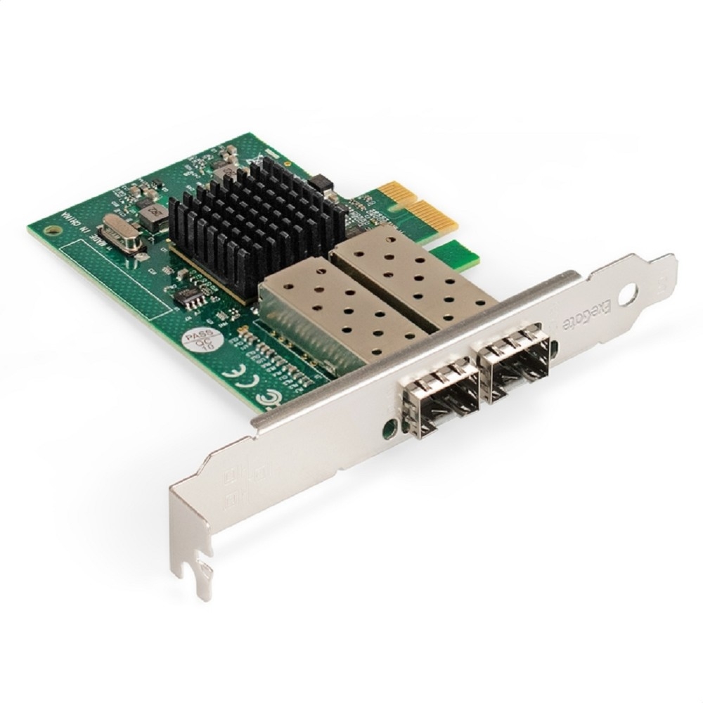 Сетевой адаптер ExeGate EX296229RUS, PCI-E, 2xSFP, 1GbE