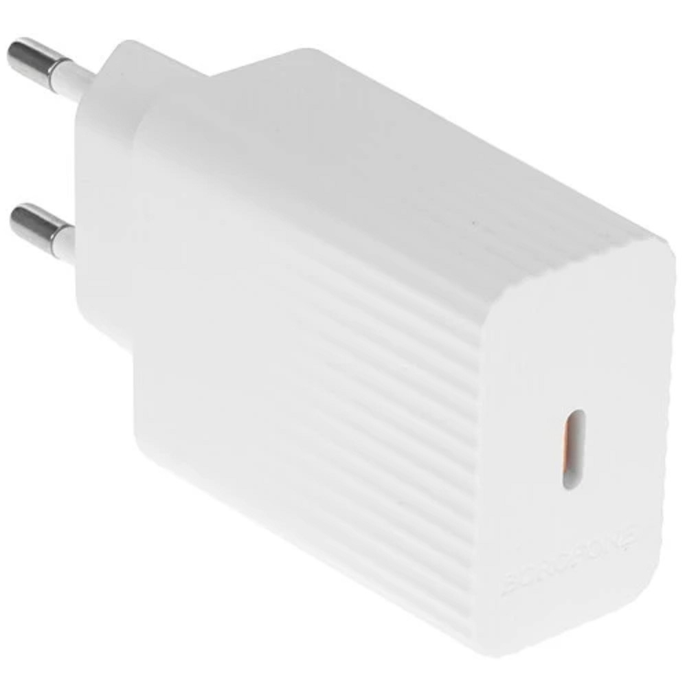 Зарядное устройство BOROFONE BAS73A Black, 1×Type-C, 3.0A, PD20W