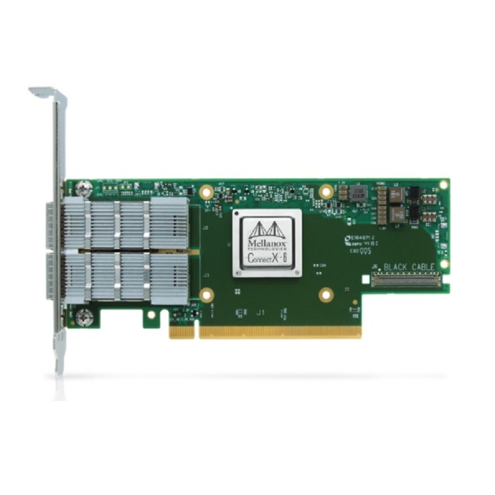 Сетевой адаптер Mellanox MCX653106A-HDAT, ConnectX-6, 200GbE, QSFP56, PCIe 4.0 x16