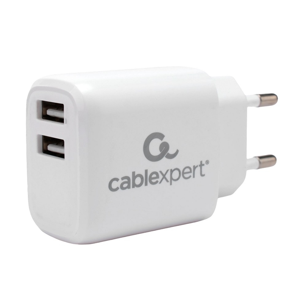 Зарядное устройство Cablexpert MP3A-PC-58, 10.5 Вт, 2.1 А, 2×USB