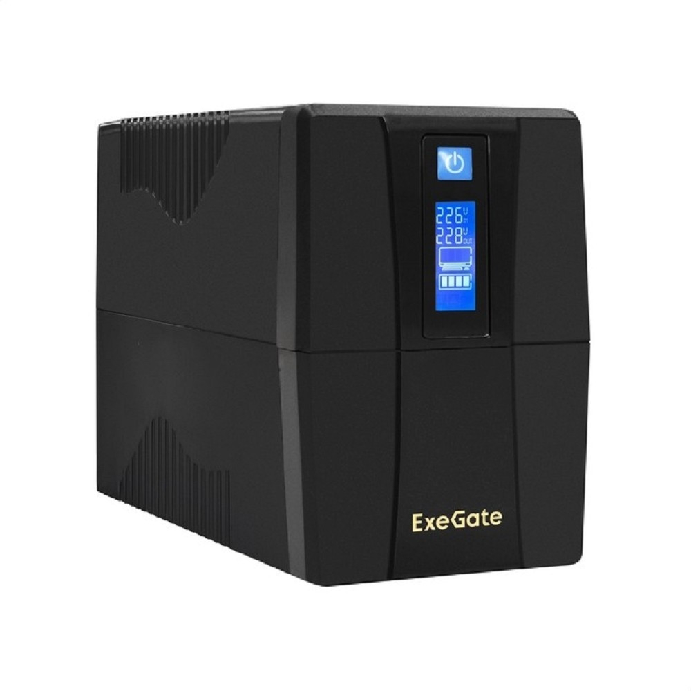ИБП ExeGate EX292765RUS, 600VA/360W, LCD, AVR, Line-Interactive