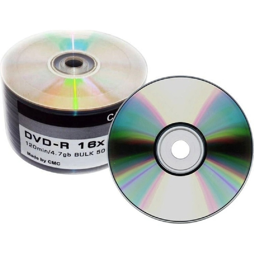 Диск CMC CMCDVDRB50 DVD-R, 4,7 ГБ, 16x, блистер 50 шт