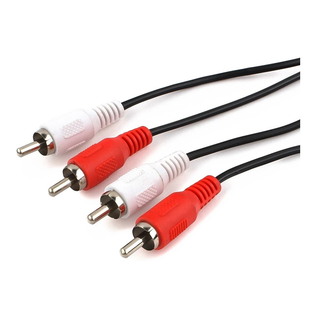 Кабель Cablexpert CCA-2R2R-10M-N, 2RCA-2RCA, 10м