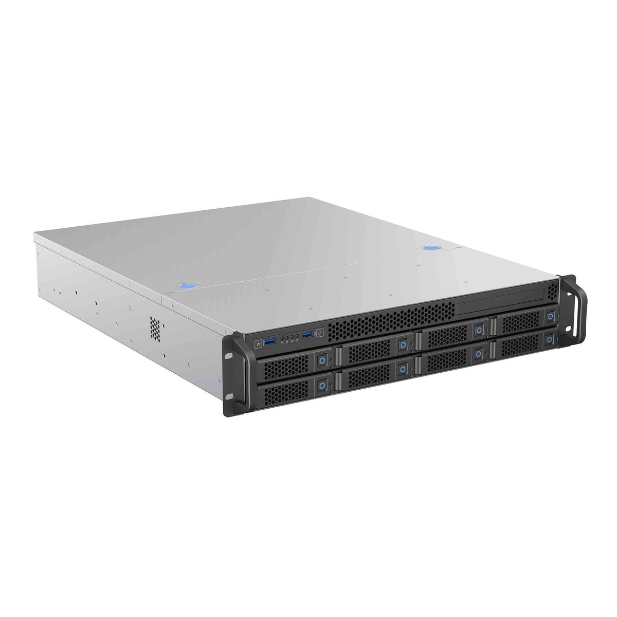Корпус Procase BS208-SATA3-B-0, 2U Rack, 8 SATA III/SAS hotswap, E-ATX