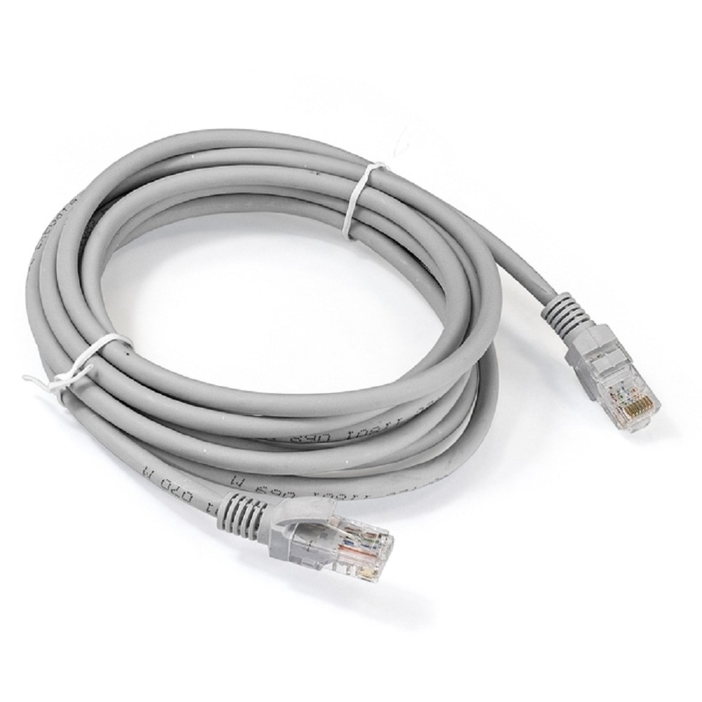 Патч-корд Exegate EX286384RUS, UTP кат.5e, 3 м, RJ45, серый