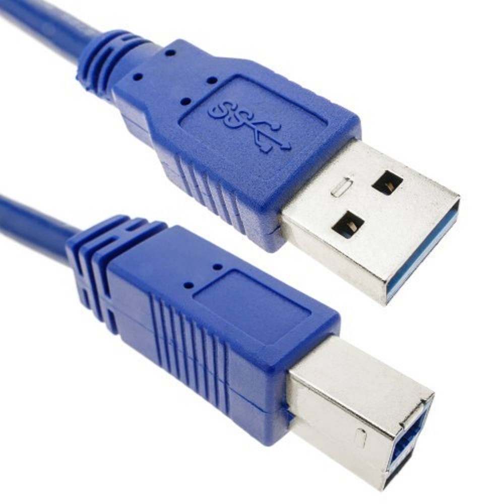 Кабель USB KS-IS KS-520-5, USB 3.0 A–B, 5 м, синий