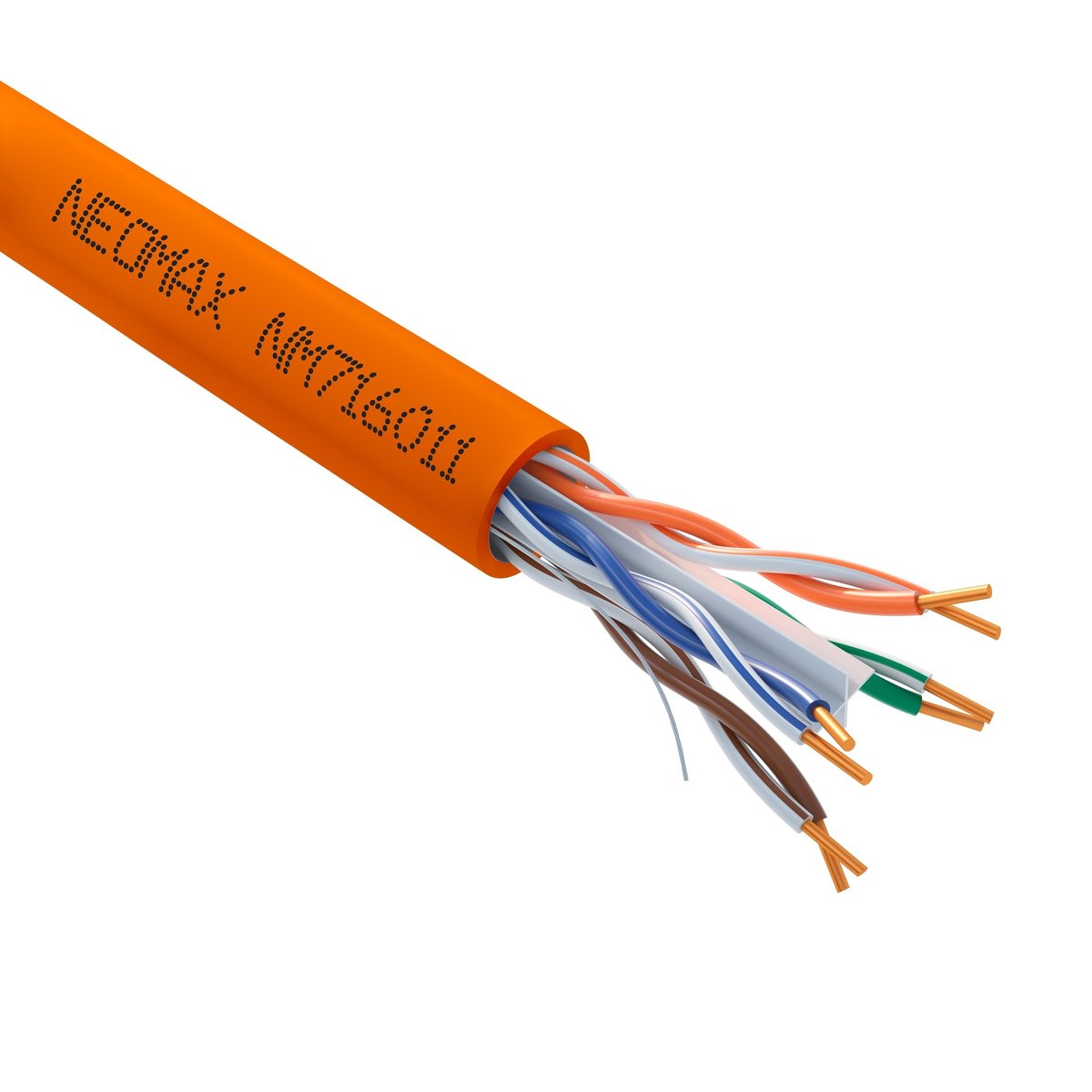 Кабель Neomax NM716011, U/UTP cat.6, 305 м, LSZH, оранжевый
