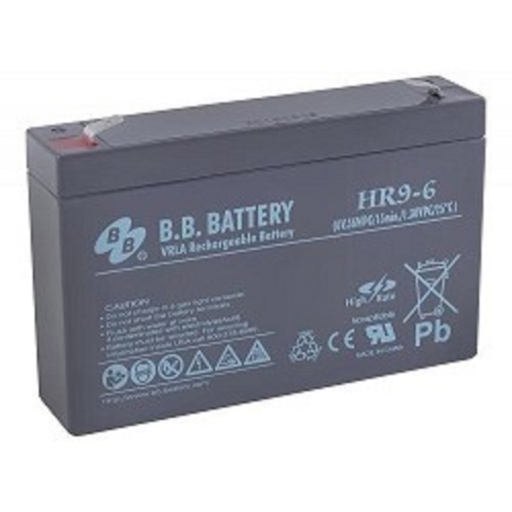Аккумулятор B.B. Battery HR 9-6 BB, 6В, 9Ач, свинцово-кислотный