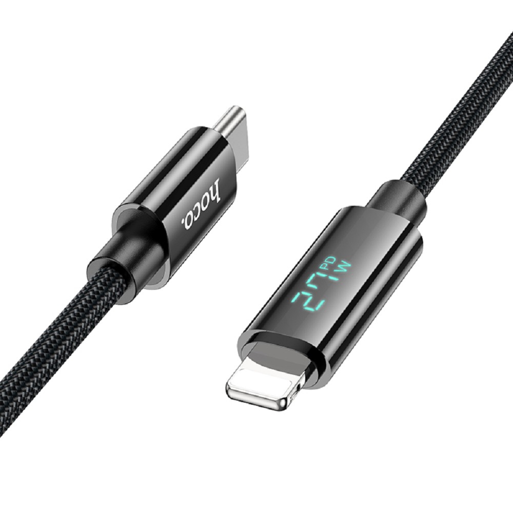 Кабель Hoco HC-11879, USB2.0 Type-C–Lightning, 2.4А, 27Вт, 1.2м