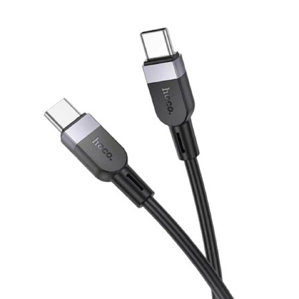 Кабель hoco X109a, USB-C, 2 м, 3A, силиконовый, чёрный