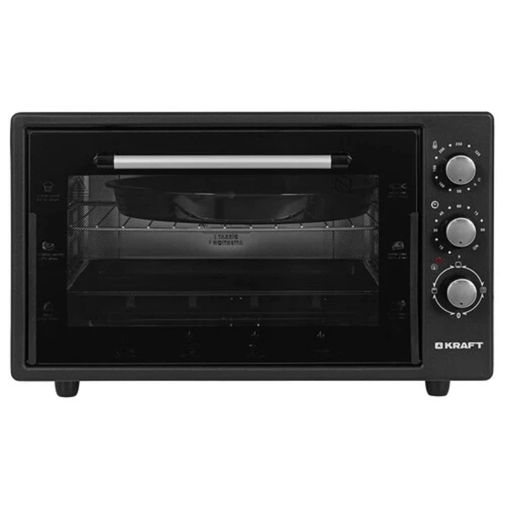 Мини-печь KRAFT KF-MO 4500 BL, 45л, черный