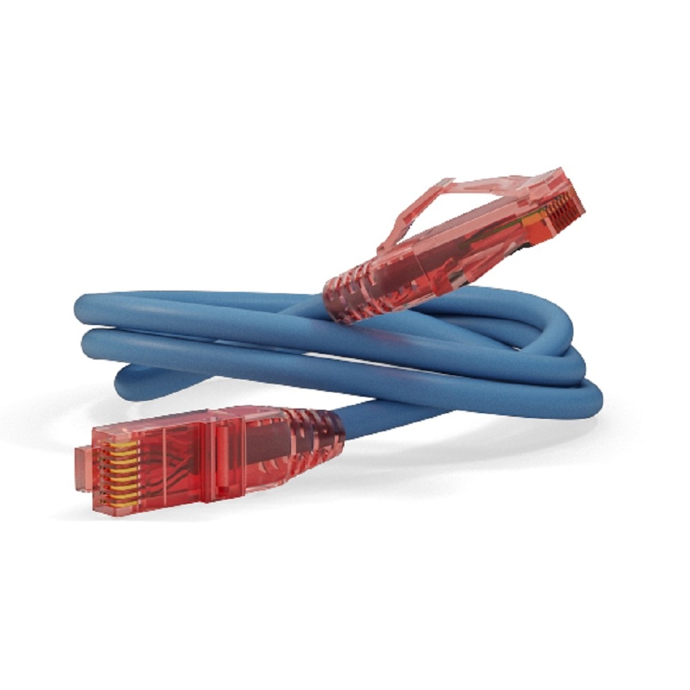 Патч-корд Hyperline PC-LPM-UTP-RJ45-RJ45-C5e-1.5M-LSZH-BL, U/UTP Cat.5e, 1.5м, синий, LSZH