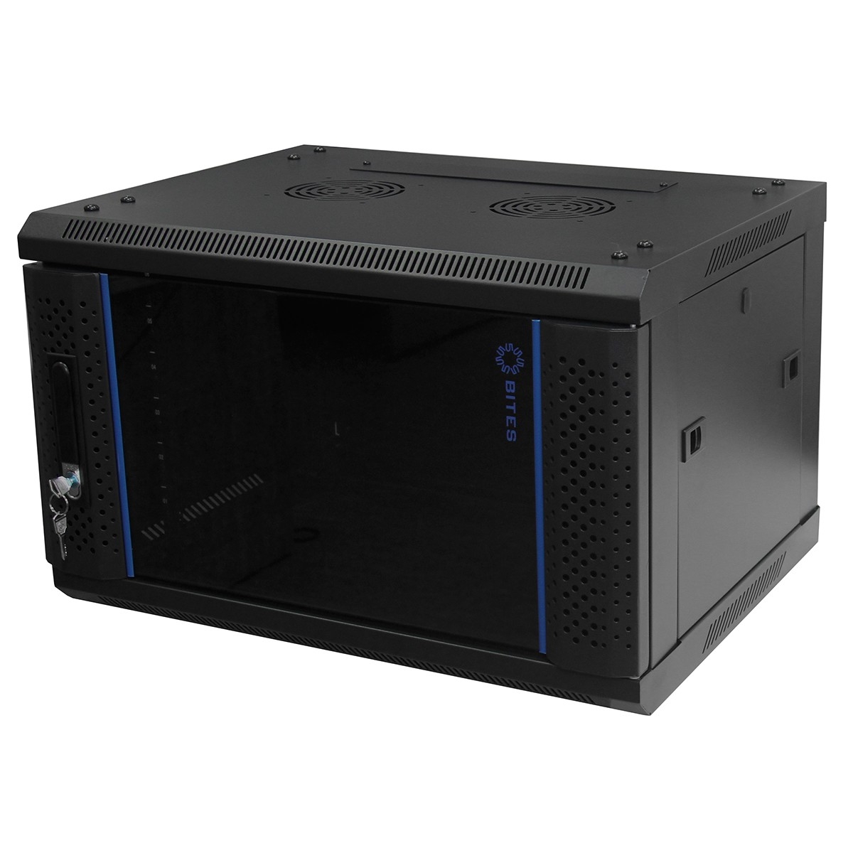 Шкаф телекоммуникационный 5bites TC6403-12B, настенный, 12U, 600×450, чёрный