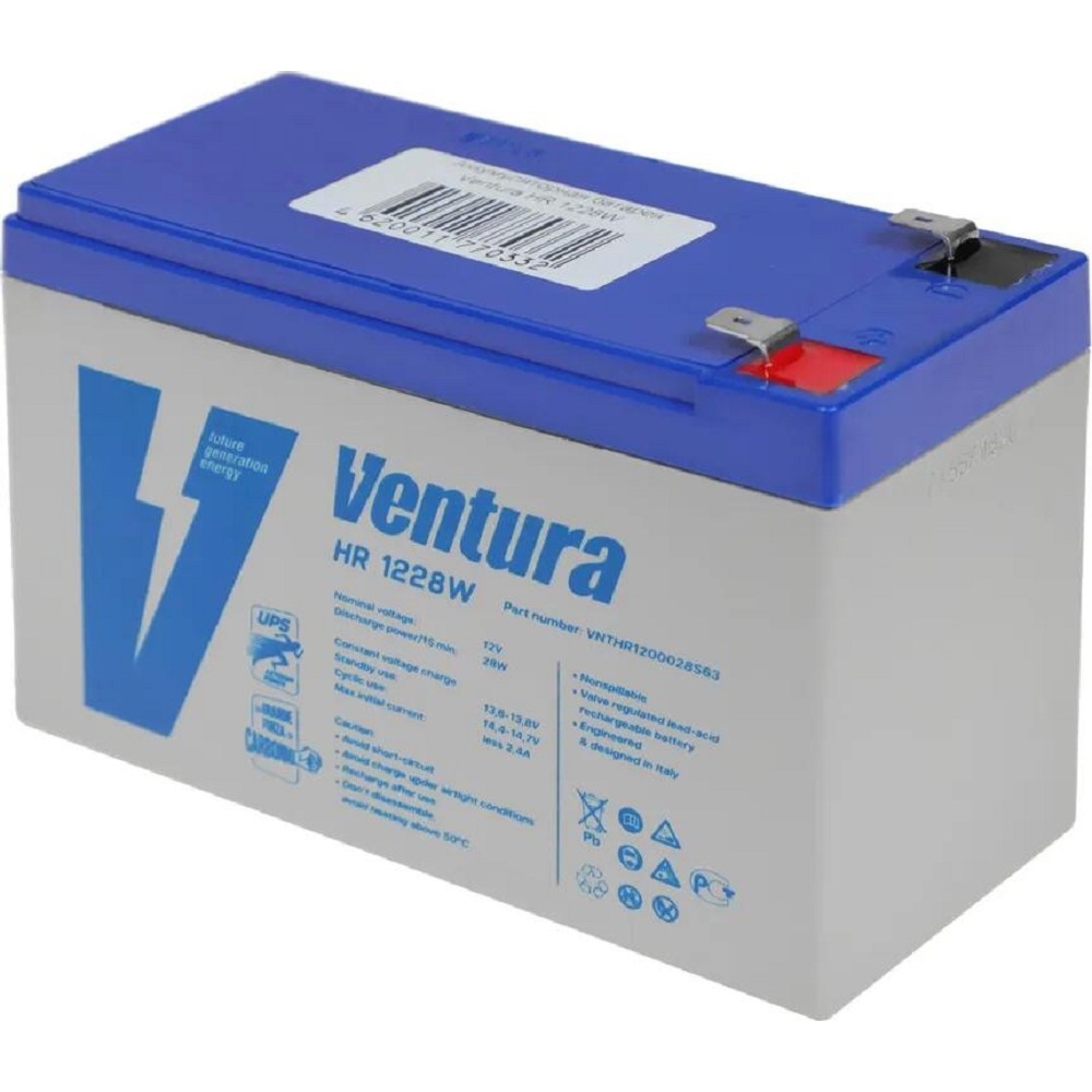 Аккумулятор для ИБП VENTURA HR 1228W, 12 В, 7.2 А·ч, клеммы S63 (F2)
