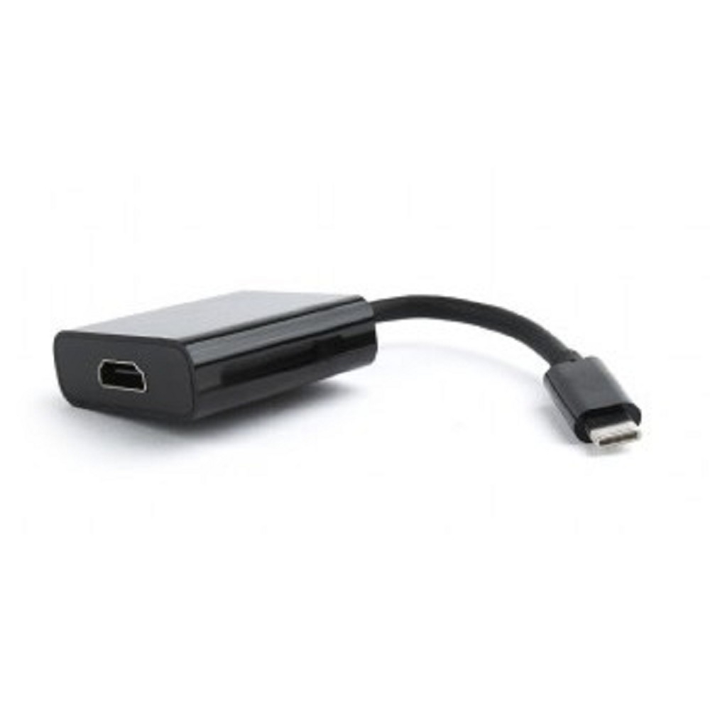 Переходник Cablexpert A-CM-HDMIF-01, USB Type-C на HDMI, 15 см, чёрный
